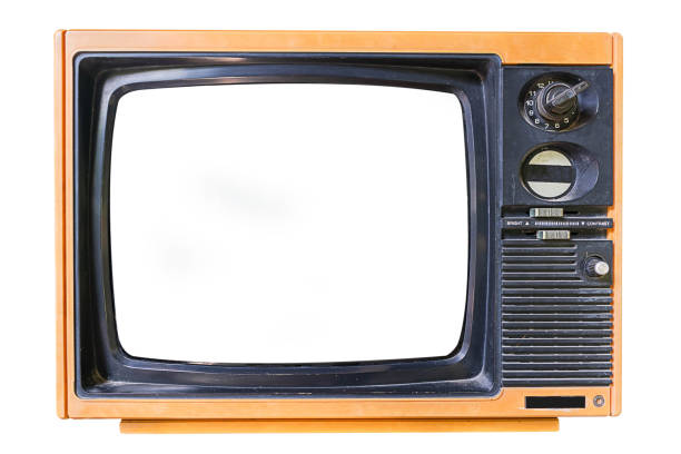 istock Retro old television isolated on white background. 2059826141