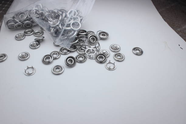 Metal hooks and screws.Objects for interior construction