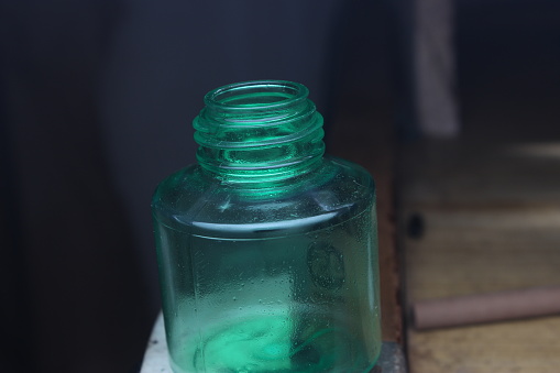 Tap water bottle in restaurant