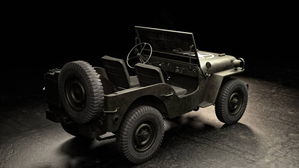 istock 3D render of an American car. Game industry. Gamedev. 2059892987