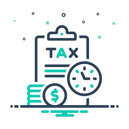 Icon for tax, levy, price, cost, rate, revenue, payment, finance, accounting, money, service tax, taxation, tariff