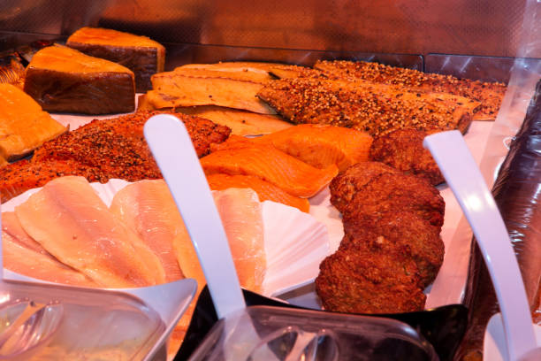 istock Close up of a fish counter 2059992489