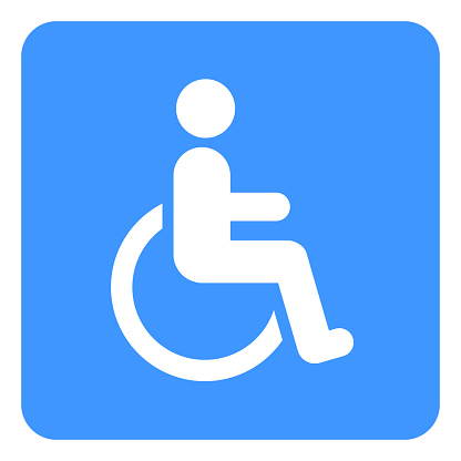 Vector wheelchair sign