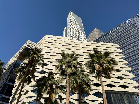 Riyadh, Saudi Arabia - March 01, 2024: King Abdullah Financial District Downtown Riyadh
