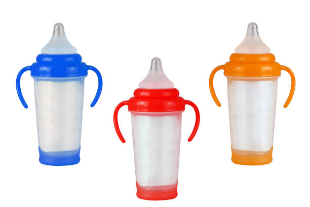 istock Baby bottles on a white background 2060060279