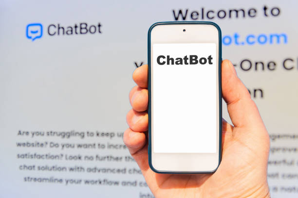 istock Ai chat bot communicate,businessman provide smart data in natural human text.Chat GPT.Artificial intelligence system assist human decision making to best solution.Telsiai,Lithuania.02-24-2023. 2060065213