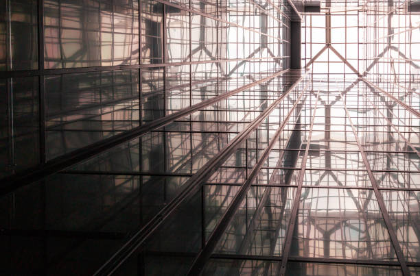 istock Reflection in the windows of a modern office building, abstract background 2060070101