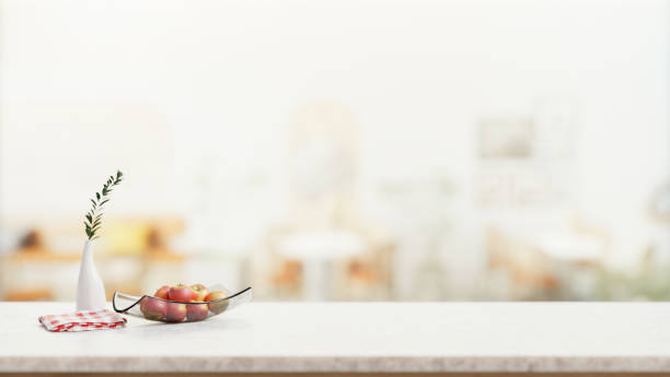 istock A copy space features an apple bowl and a decor plant with a blurred background of a modern room. 2060078770