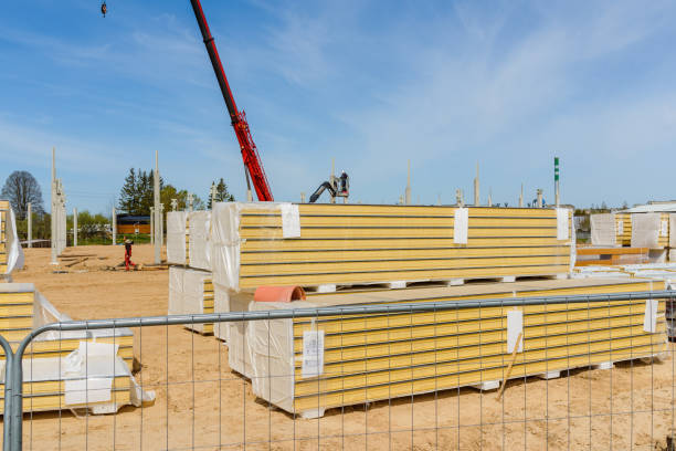 istock Urban area with crane machinery,building materials at construction site. 2060092899