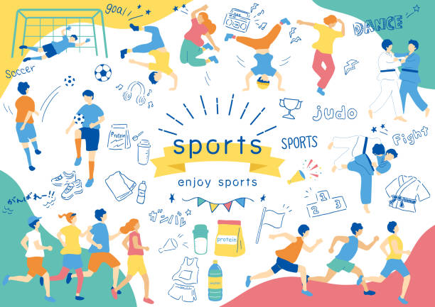 people who enjoy sports - lari 100 meter foto ilustrasi stok
