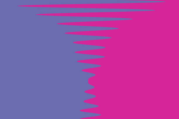 Abstract Pastelic gradient veri peri wave to pink color,soft two colors background illustration.
