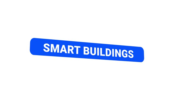 Smart Buildings Text Animation with 3 Different Background - Green - White - Black