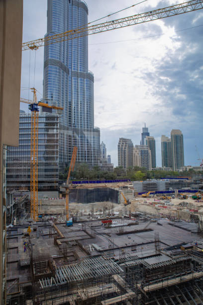 istock Construction of new buildings in Dubai 2060117276