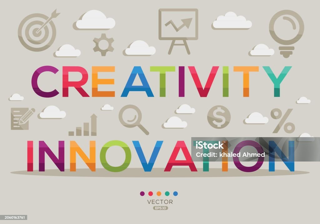 Creativity Text/image Creativity Innovation Text Concept Stock Illustration - Download Image ...