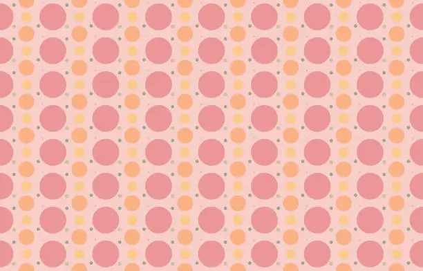 Vector illustration of abstract pattern. colorful pink bubble seamless pattern wallpaper for presentation, theme, cover design, paper, fabric.