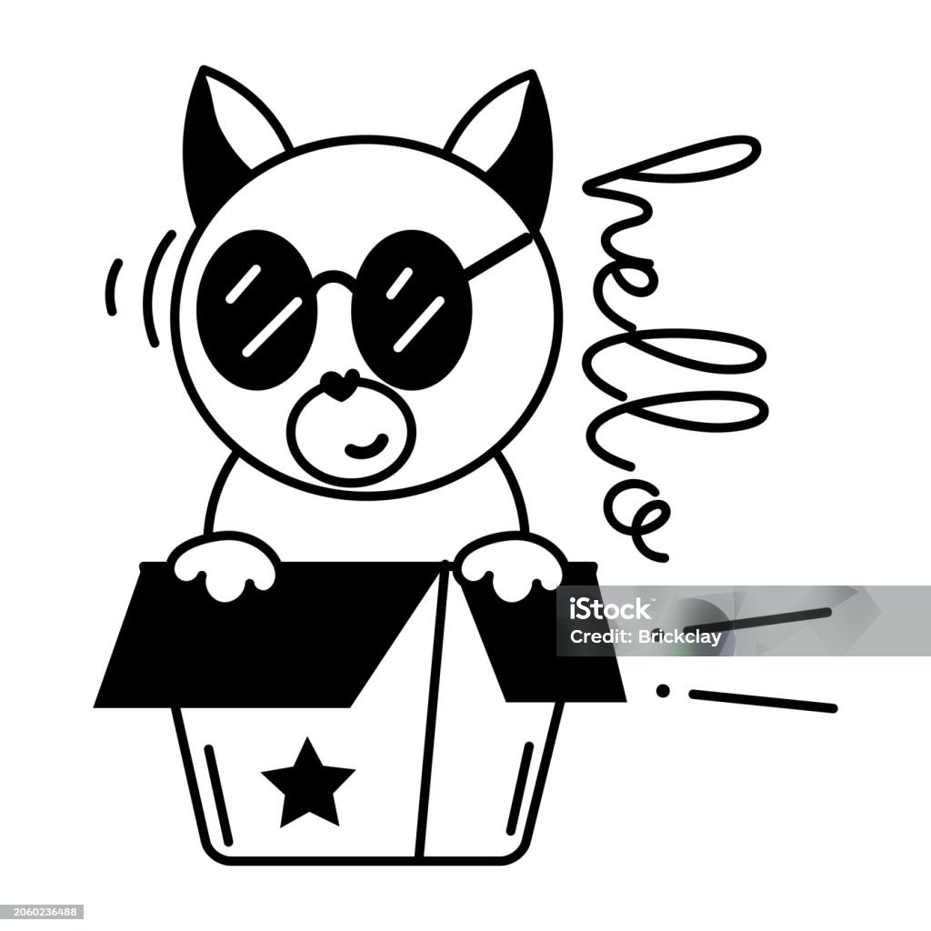 Overloaded Catbox Cat Box Stock Illustration - Download Image Now - Animal, Domestic Cat ...