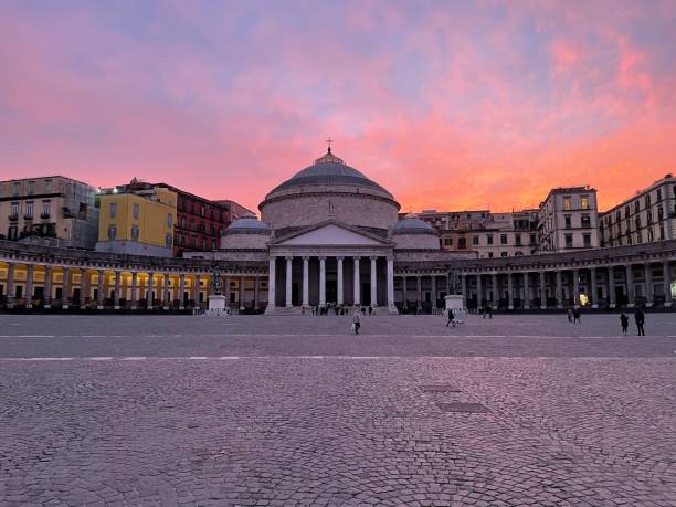 istock Piazza del Plebiscito at Sunset, Naples, Italy 2060249921