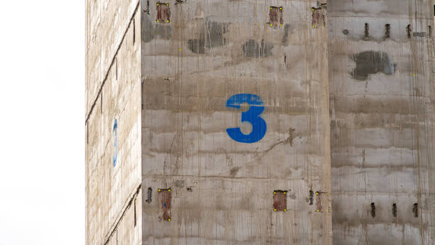istock The number 3 painted on a concrete wall of a skyscraper under construction 2060265017