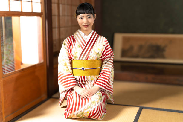 istock Japanese woman in kimono 2060277323