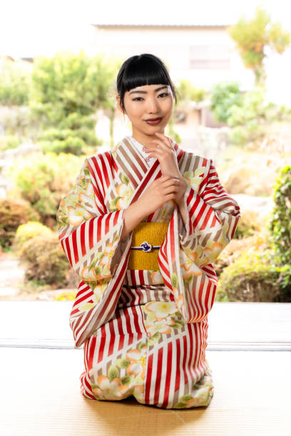 istock Japanese woman in kimono 2060280169