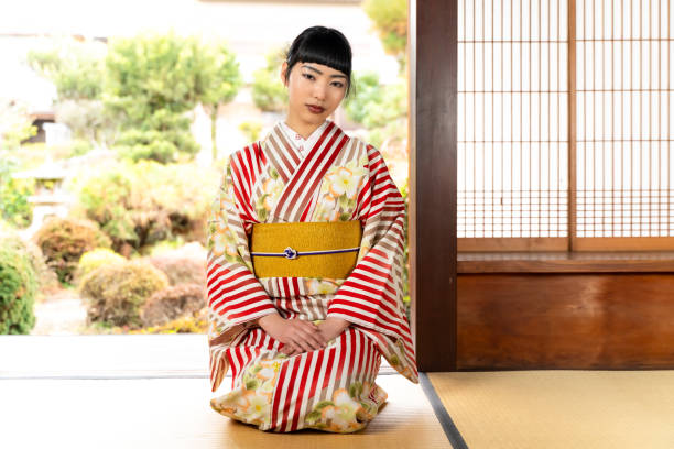 istock Japanese woman in kimono 2060281779