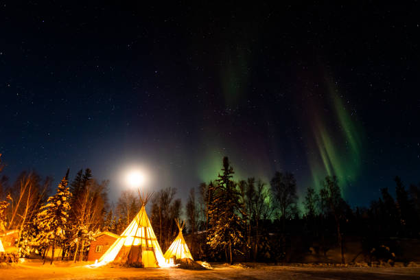 istock Northern Lights in Yellow Knife, Canada. 2060305116