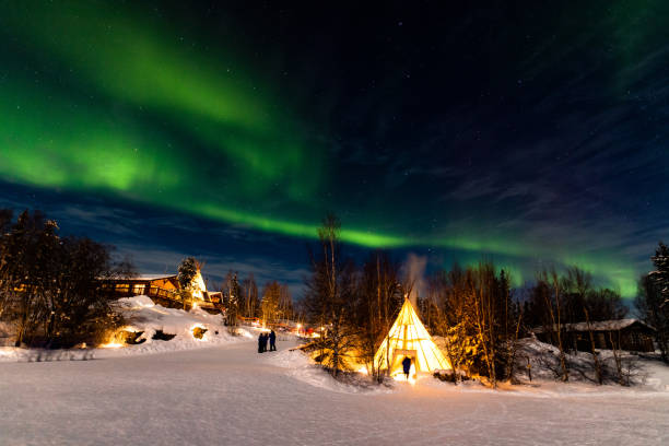 Northern Lights in Yellow Knife, Canada.