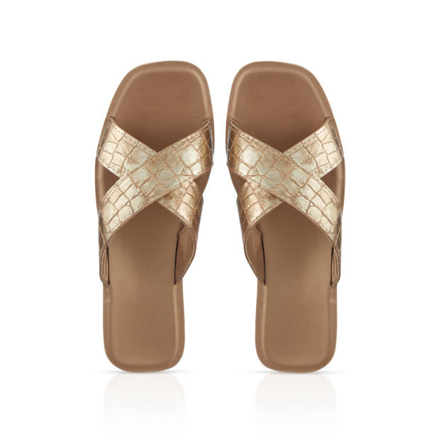 istock Top View Of Slippers Over White Background 2060306262