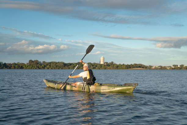 istock Fit Male Kayaking in Auckland 2060310688