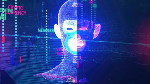 istock Abstract portrait made of particle 2060374634