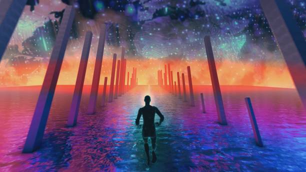 istock Running futuristic humanoid robot 2060375153