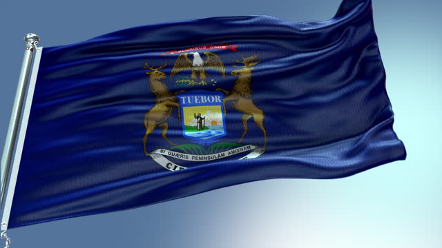 Michigan state flag