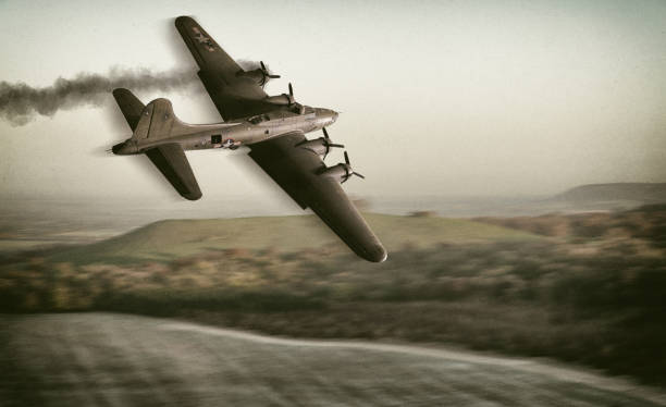 istock Vintage B-17 Bomber Scale Model Photography 2060424146