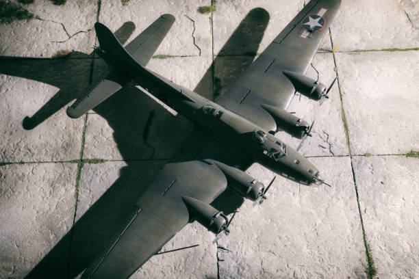 istock Vintage B-17 Bomber Scale Model Photography 2060424668