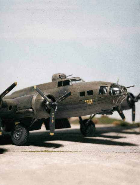 istock Vintage B-17 Bomber Scale Model Photography 2060424671