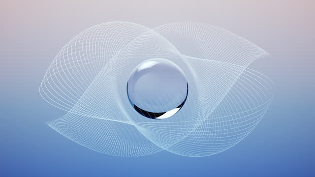 Infinite Motion, Unending Change - Abstract Background Animation - Blue Gradient, Loopable