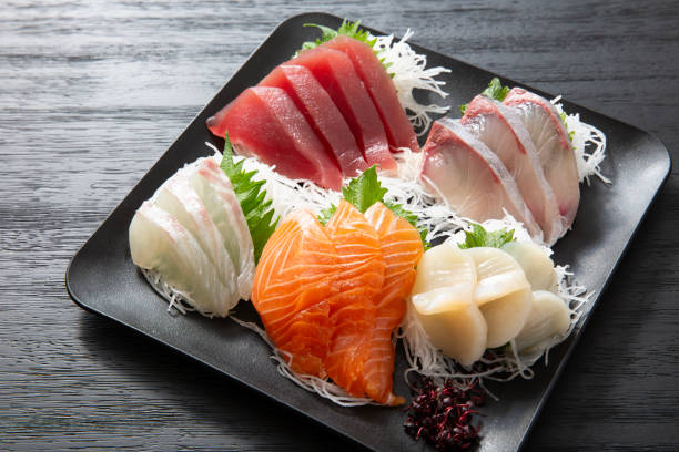 istock Japanese food, sashimi platter, fresh Japanese fish 2060491705