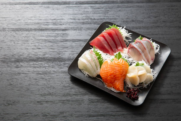 istock Japanese food, sashimi platter, fresh Japanese fish 2060491723