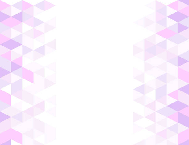istock Geometric abstraction, background of triangles and rectangles in purple shades, vector drawing 2060515446