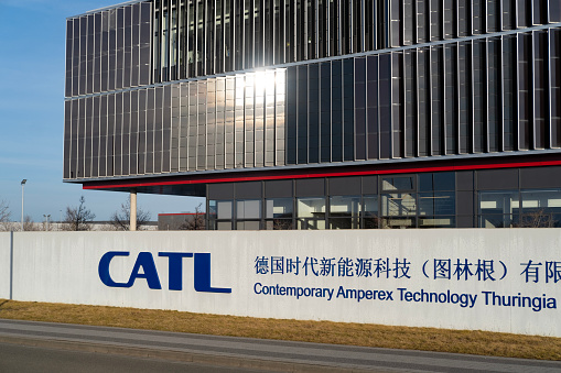 CATL Contemporary Amperex Technology Co. Limited electric vehicle battery manufacturer, battery factory, Automotive News Europe, Sustainable Mobility Solutions in Arnstadt, Germany - February 05, 2024