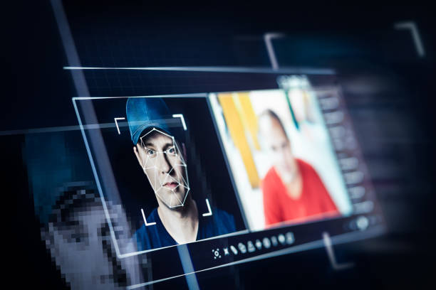 Deep fake. Deepfake and AI artificial intelligence video editing technology. Face of a person in editor. Machine learning concept. Deep fake. Deepfake and AI artificial intelligence video editing technology. Face of a person in editor. Machine learning concept. Fraud picture swap. photo editing screen stock pictures, royalty-free photos & images