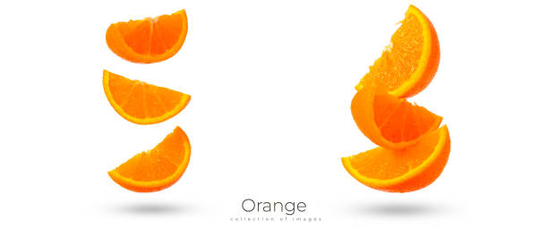 istock Ripe orange isolated on white background 2060599770