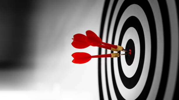 istock Dart board with three darts in the red bull's-eye 2060729634