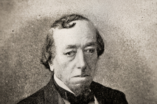 Antique photograph: Benjamin Disraeli