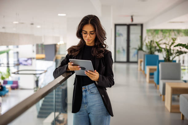 istock Young woman searching internet on a break from work 2060746976