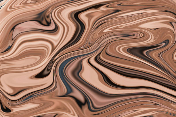 istock Beautiful dark and brown liquid shape abstract background grunge texture for card 2060755225