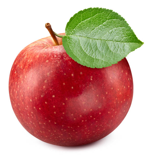 istock Apple with leaves isolated on white background 2060758291