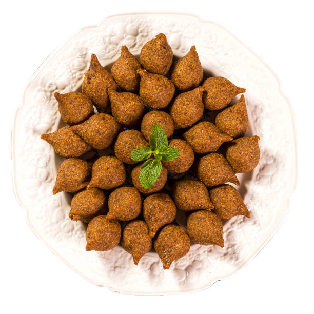 istock Traditional Sirian fried kibbeh arrangement in quantity 2060776720