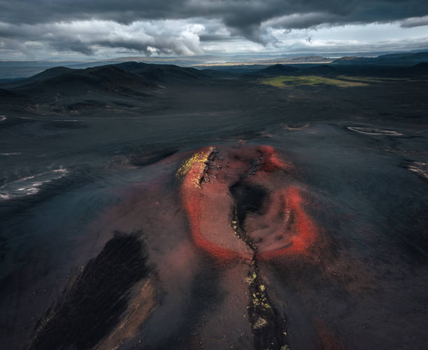 istock Red Crater In Iceland 2060782283
