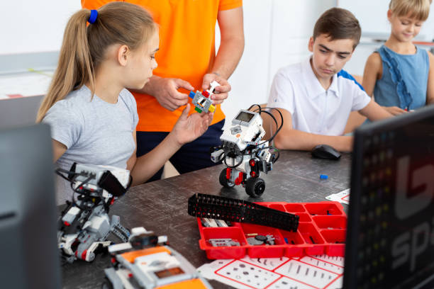 istock Children in a robotics class in the classroom. 2060782865